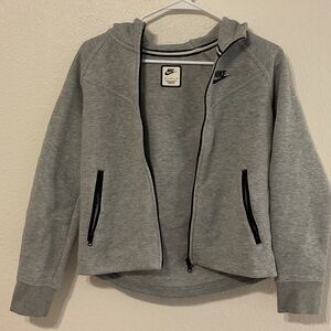 Nike Kids Heather Gray Zip-Up Jacket